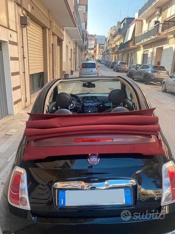 Usata Fiat 500 Sport 100 CV (73 kW) 2009 Nero Cabrio