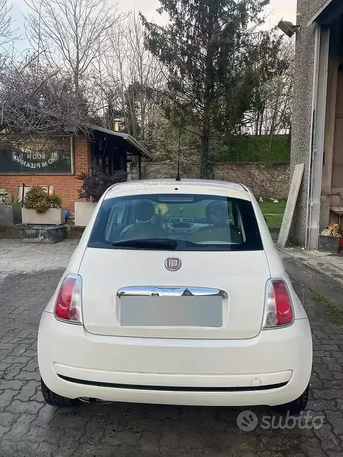 Usata Fiat 500 69 CV (50 kW) 2009 Bianco Cabrio