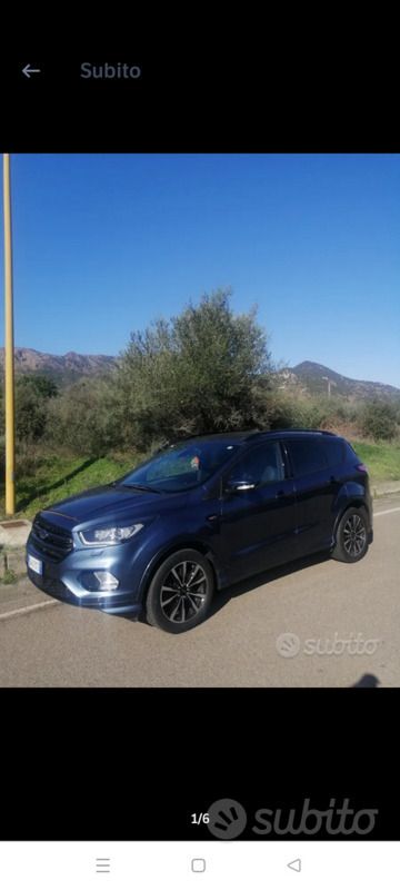 Usata Ford Kuga ST-Line 120 CV (88 kW) 2019 Blu SUV