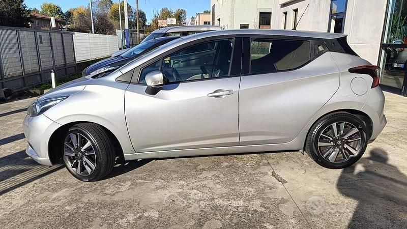 Usata Nissan Micra Acenta 90 CV (66 kW) 2017 Argento Utilitaria