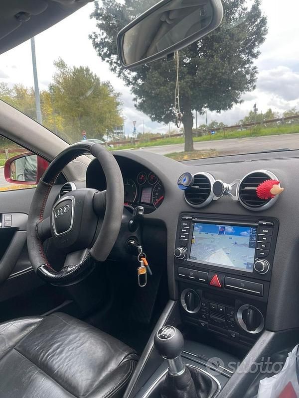 Usata Audi A3 Sportback 140 CV (102 kW) 2007 Rosso Utilitaria