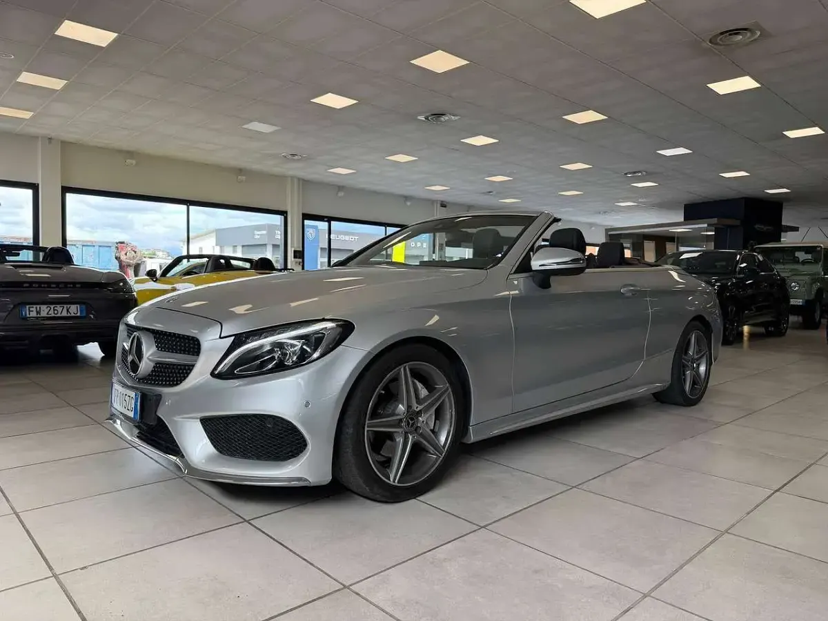 Usata Mercedes C220 Premium 170 CV (125 kW) 2017 Argento Cabrio