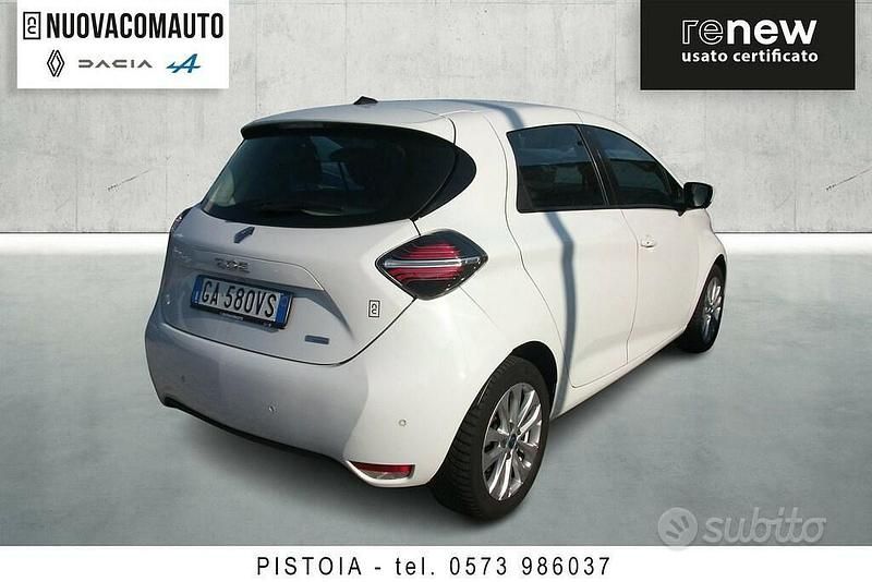 Usata Renault Zoe Life 80 kW (109 CV) 2020 Bianco Utilitaria