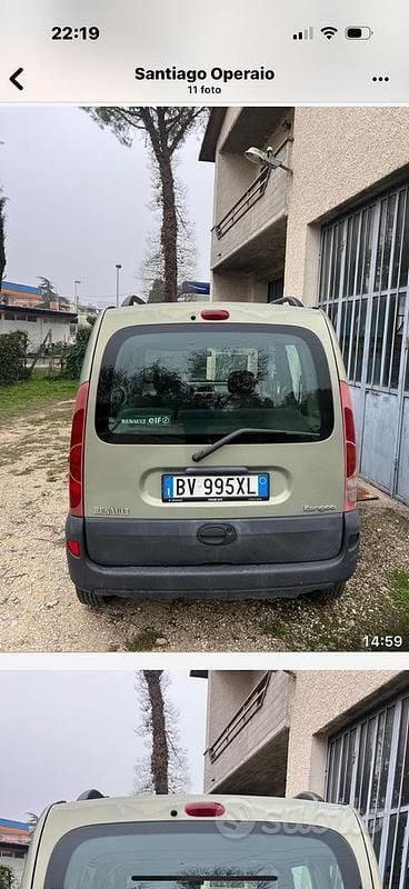 Usata Renault Kangoo 80 CV (58 kW) 2002 Verde Monovolume