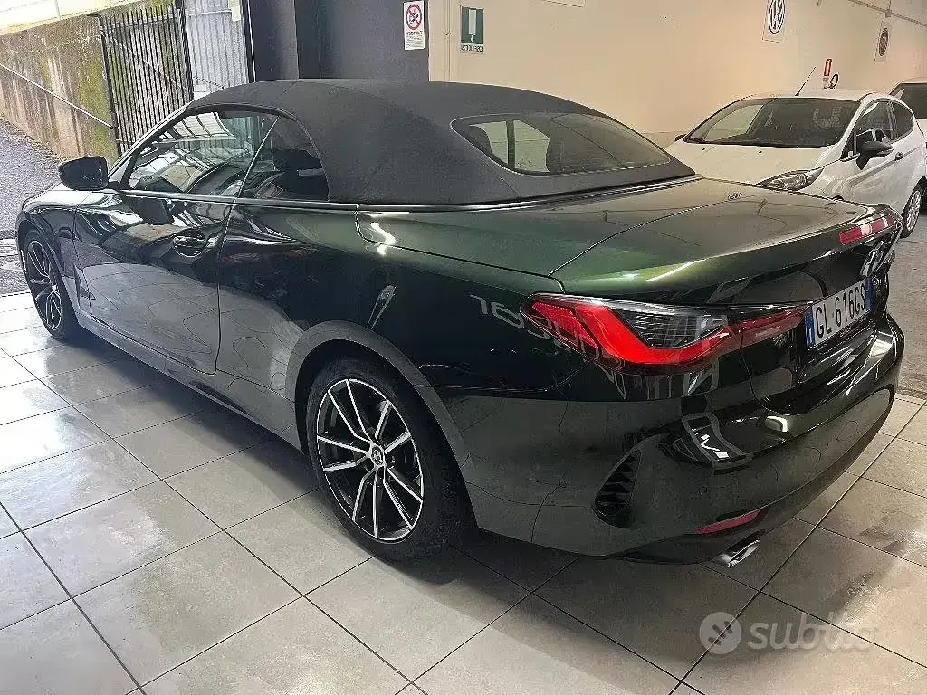 Usata BMW 420 Sport Line 190 CV (139 kW) 2022 Verde Cabrio