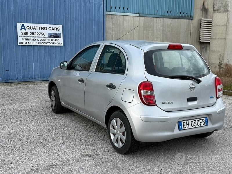 Usata Nissan Micra Acenta 80 CV (58 kW) 2011 Grigio Berlina