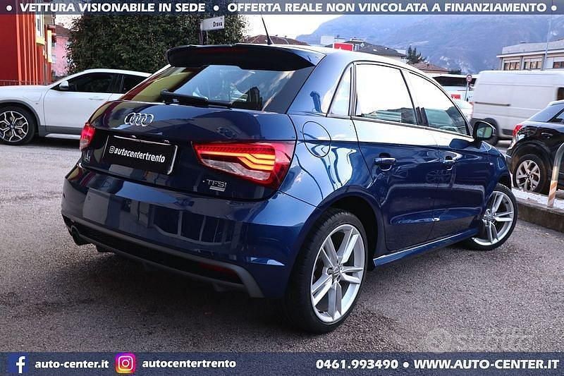 Usata Audi A1 S-Line 95 CV (69 kW) 2016 Blu Utilitaria