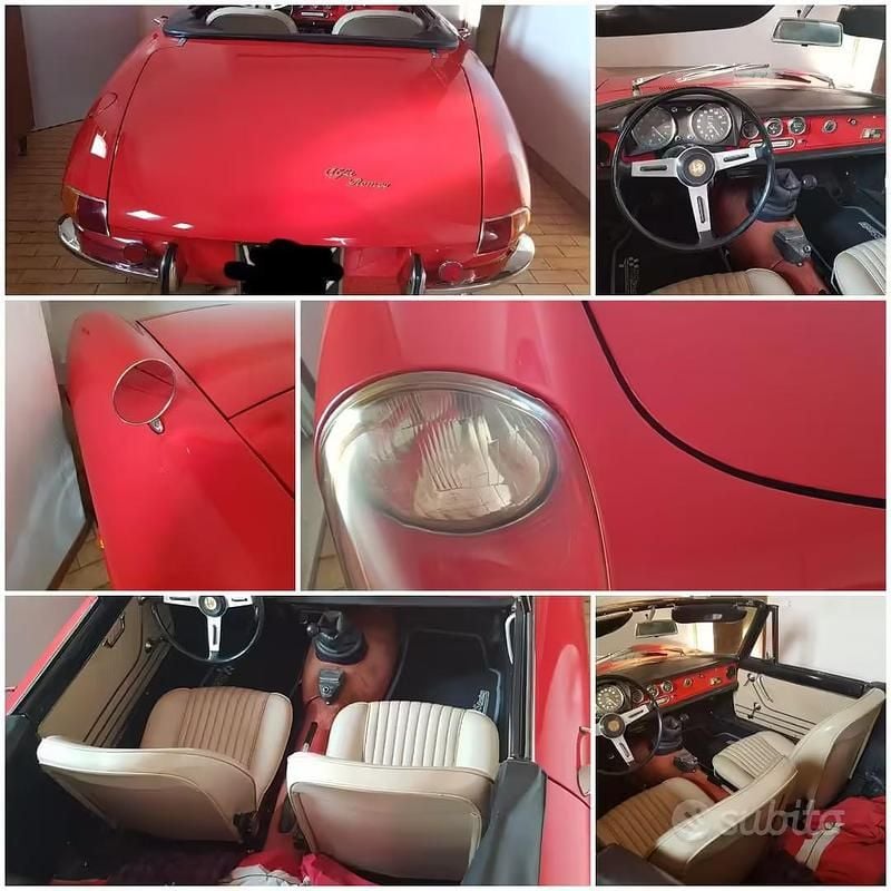 Usata Alfa Romeo Spider 1960 Rosso Cabrio
