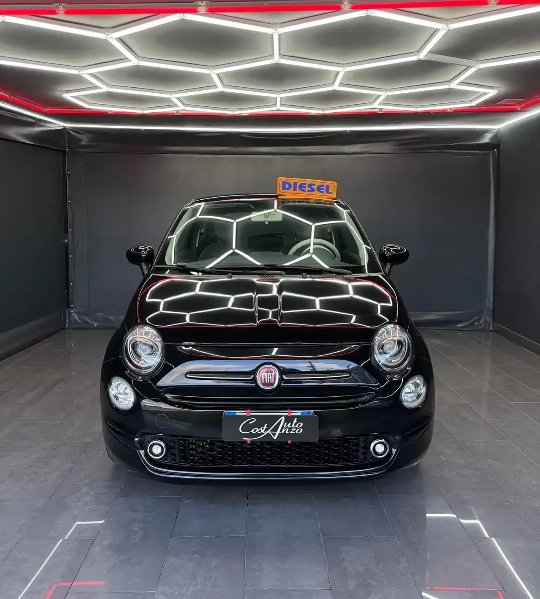 Usata Fiat 500 Lounge 95 CV (69 kW) 2017 Nero Berlina