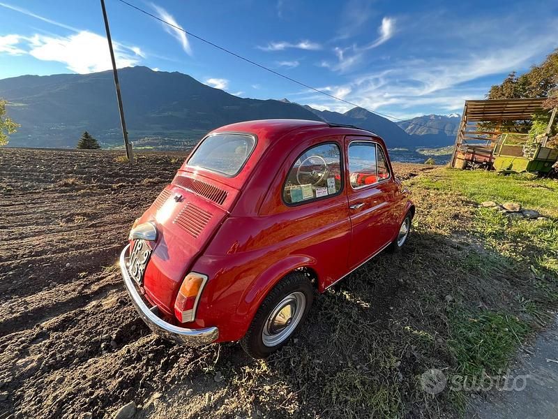 Usata Fiat 500 1970 Rosso Utilitaria