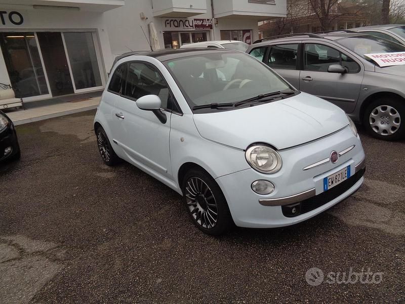 Usata Fiat 500 Lounge 69 CV (50 kW) 2009 Bianco Utilitaria
