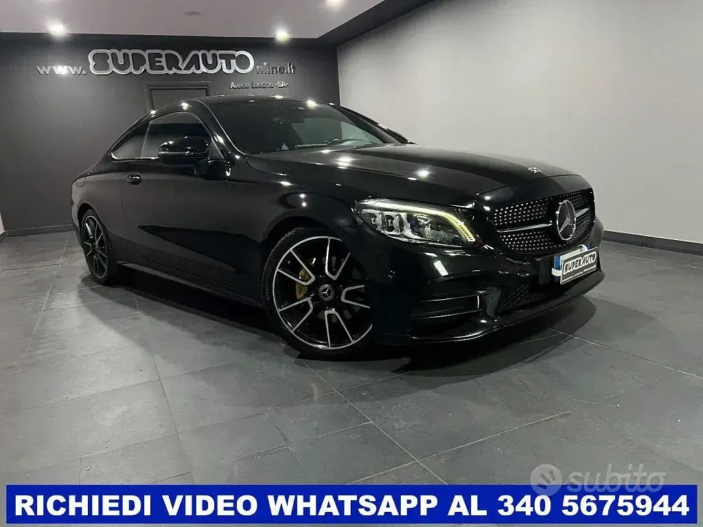 Usata Mercedes C220 AMG 194 CV (142 kW) 2020 Nero Coupé