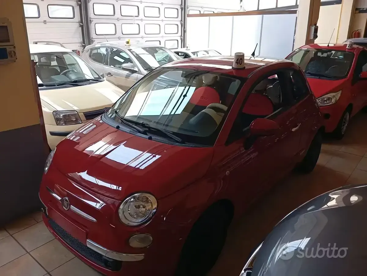 Usata Fiat 500 Pop 69 CV (50 kW) 2009 Rosso Cabrio