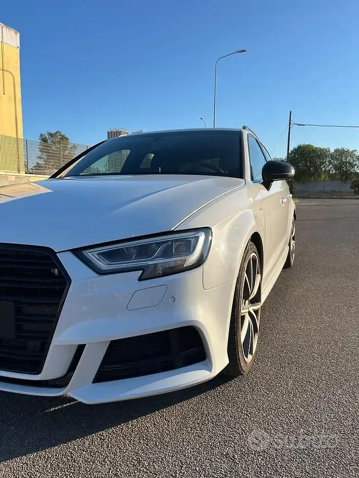 Usata Audi A3 S-Line 150 CV (110 kW) 2017 Bianco Berlina