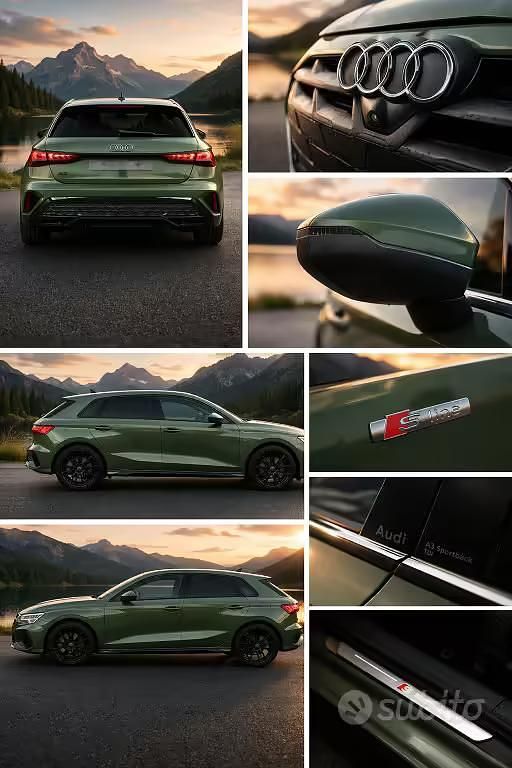 Nuova Audi A3 Ambiente 150 CV (110 kW) 2025 Verde Berlina