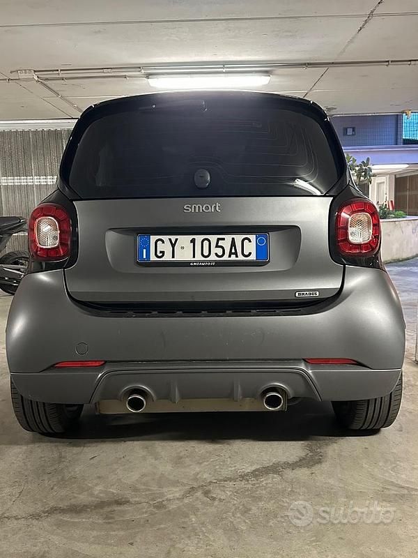 Usata Smart ForTwo Coupé Brabus 109 CV (80 kW) 2017 Grigio Coupé