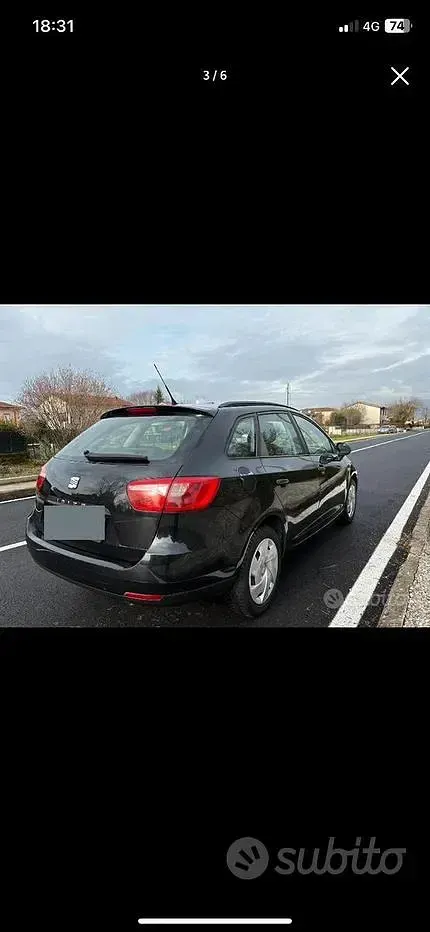 Usata Seat Ibiza ST 75 CV (55 kW) 2012 Nero Station wagon