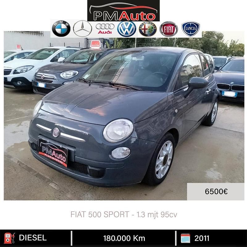Usata Fiat 500 Sport 95 CV (69 kW) 2011 Grigio Utilitaria