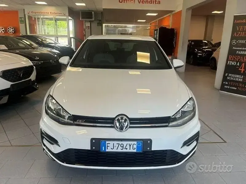 Usata VW Golf VII R-line 150 CV (110 kW) 2017 Bianco Berlina