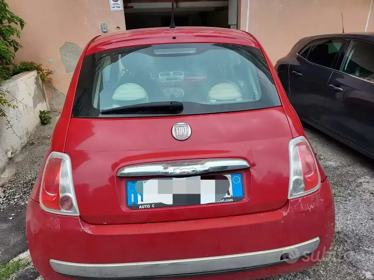 Usata Fiat 500 69 CV (50 kW) 2009 Rosso Cabrio
