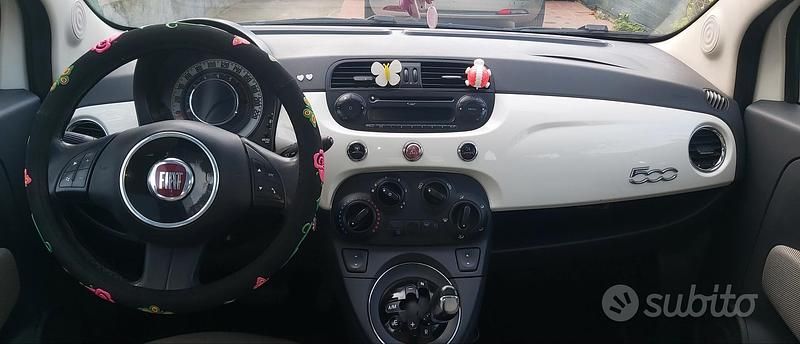 Usata Fiat 500 Lounge 69 CV (50 kW) 2011 Bianco Berlina
