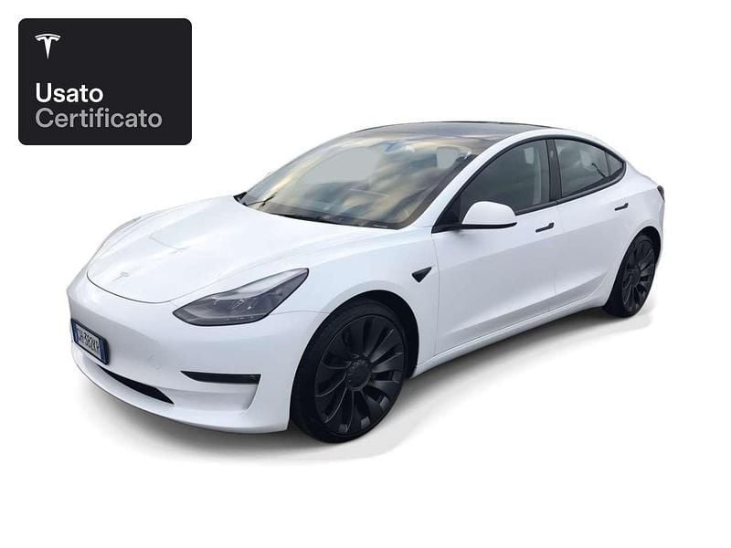 Usata Tesla Model 3 Performance 377 kW (513 CV) 2021 Pearl white multicoat Berlina