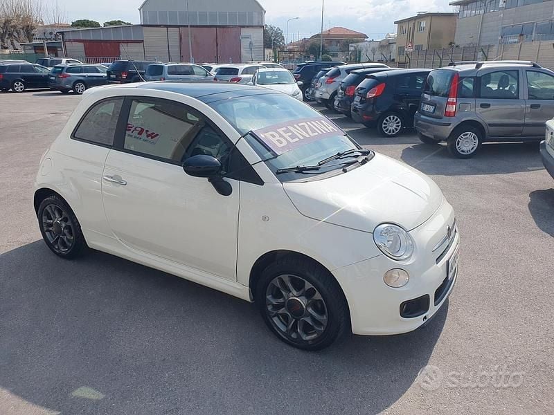 Usata Fiat 500S Lounge 69 CV (50 kW) 2013 Bianco Utilitaria