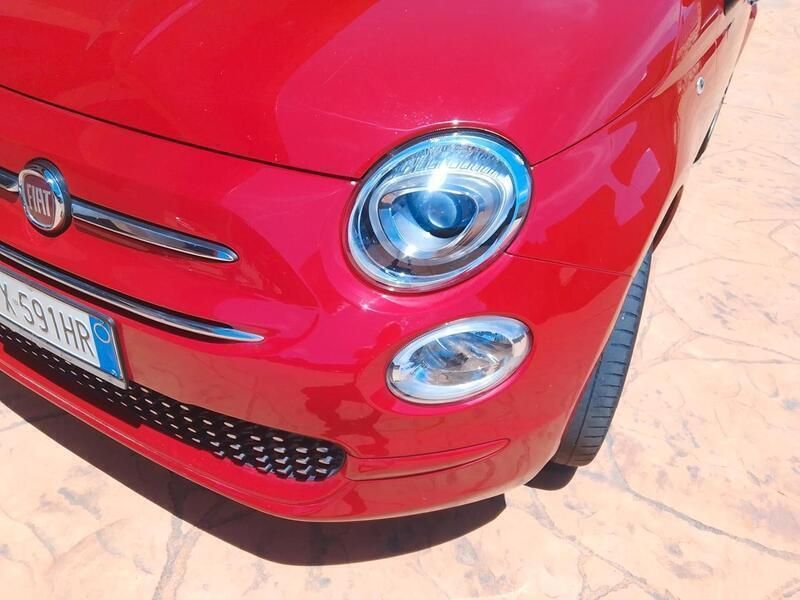 Usata Fiat 500C 85 CV (62 kW) 2019 Rosso Cabrio