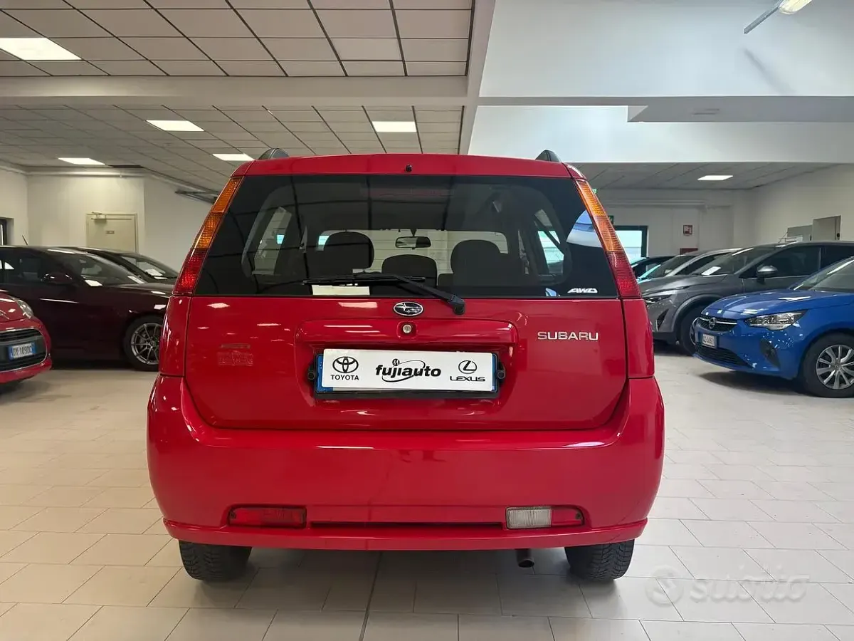 Usata Subaru Justy 94 CV (69 kW) 2006 Rosso Utilitaria