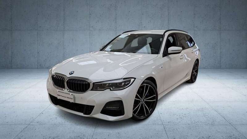 Usata BMW 320e M Sport 190 CV (139 kW) 2021 Bianco / pastello Station wagon