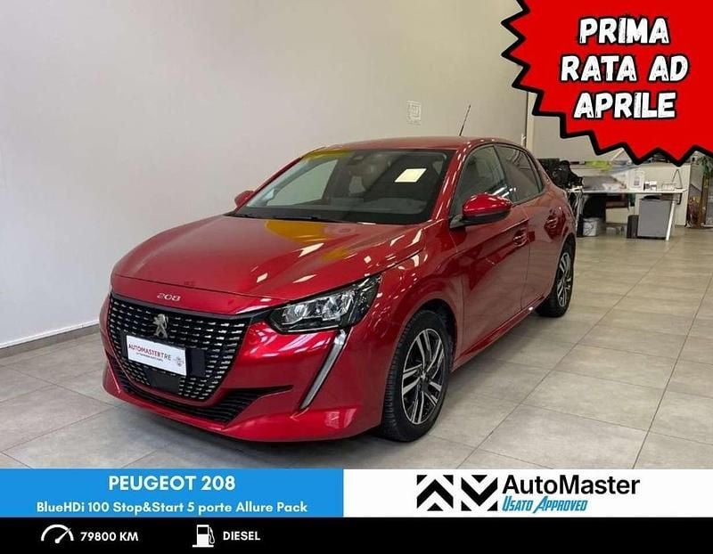 Rosso Usata 2021 Peugeot 208 Allure Due volumi | 12.900 € (Buon prezzo) - Immagine 1/4