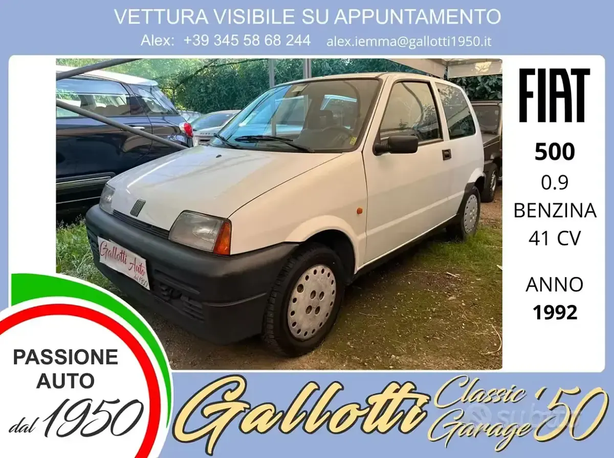 Usata Fiat 500 41 CV (30 kW) 1992 Berlina
