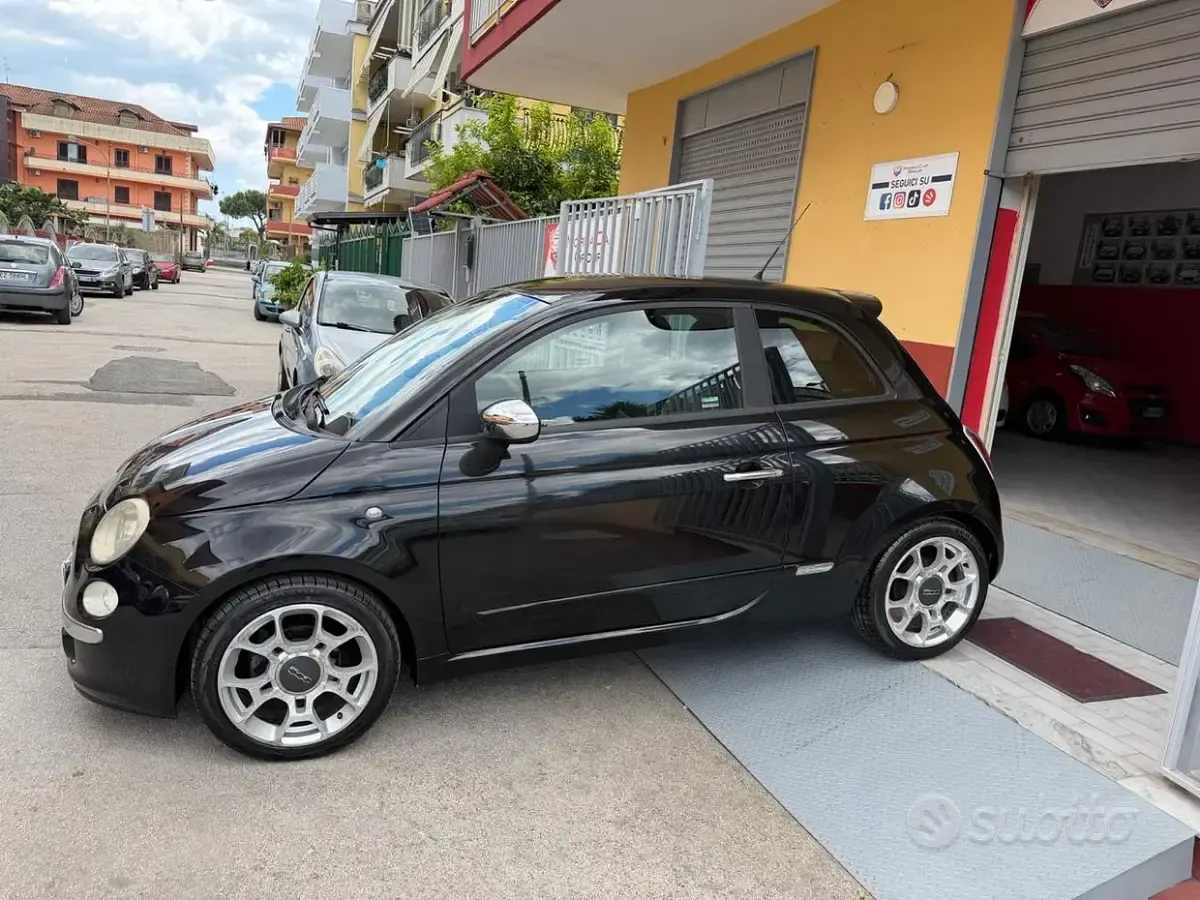 Usata Fiat 500 Sport 69 CV (50 kW) 2009 Nero Cabrio