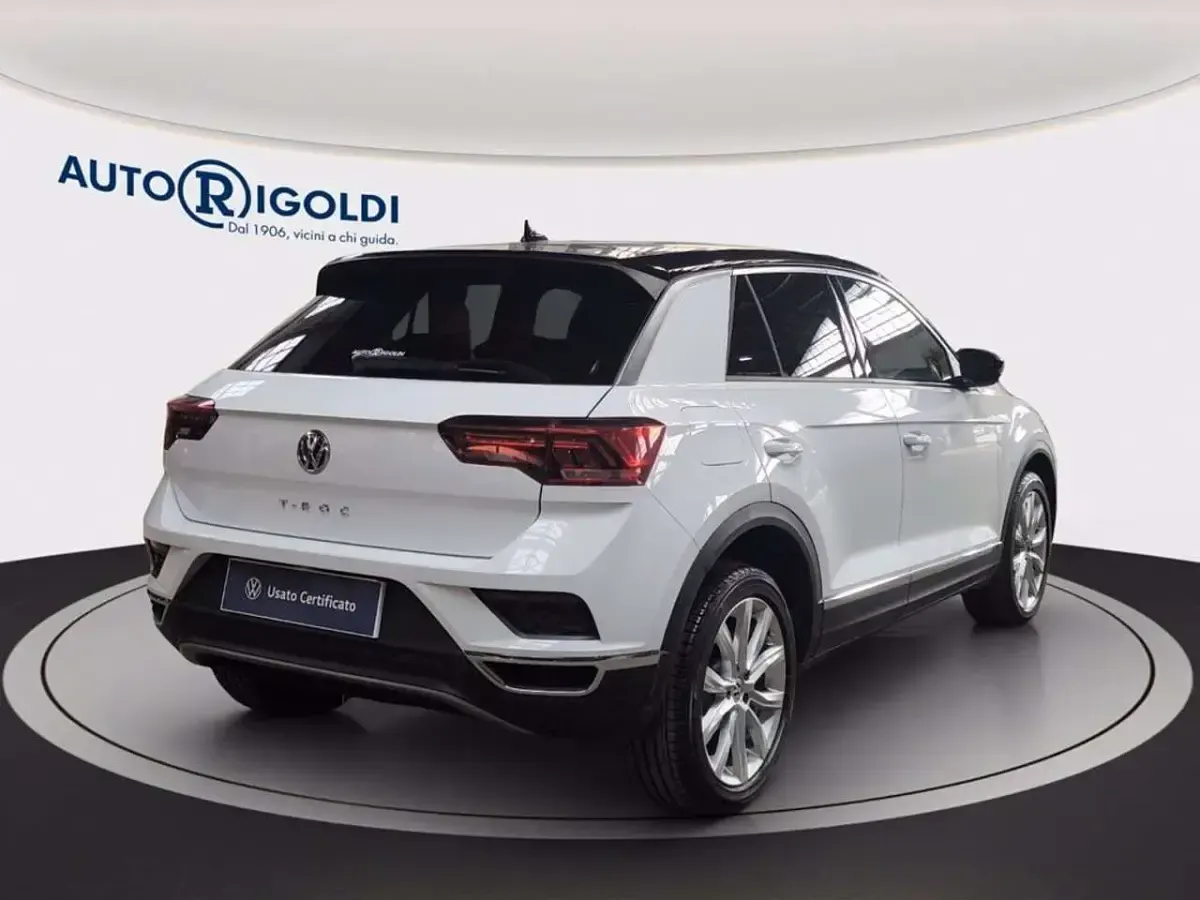 Usata VW T-Roc Style 150 CV (110 kW) 2019 Pure white nero SUV