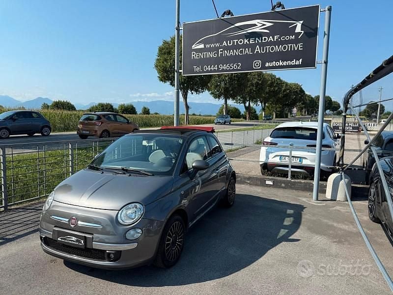 Antracite metallizzata Usata 2013 Fiat 500C Lounge Cabrio | 7900 € (Buon prezzo) - Immagine 1/4