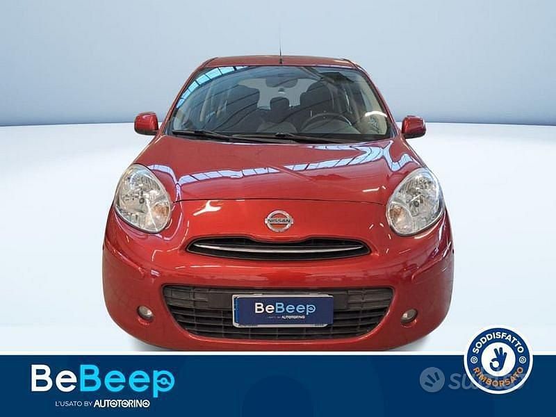 Usata Nissan Micra Acenta 98 CV (72 kW) 2011 Rosso metallizzato Utilitaria