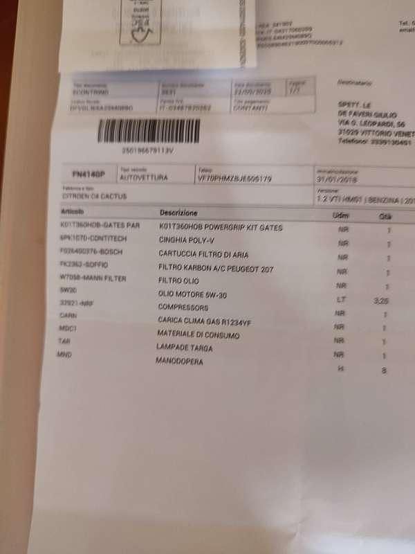 Usata Citroën C4 Cactus 82 CV (60 kW) 2018 Nero Utilitaria