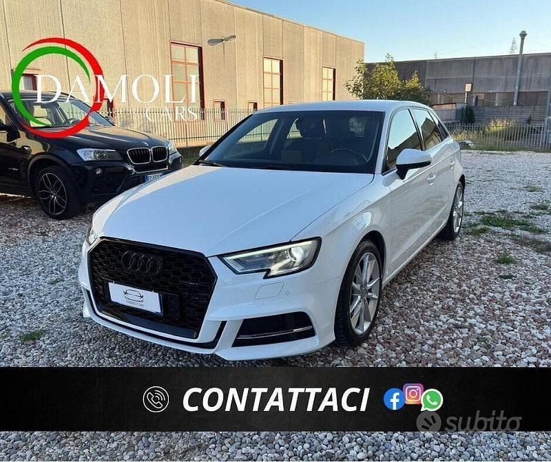 Usata Audi A3 Ambiente 116 CV (85 kW) 2017 Bianco Berlina