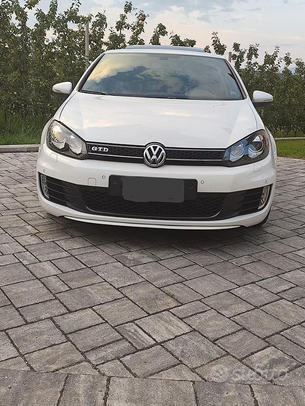Usata VW Golf VII GTD 170 CV (125 kW) 2012 Bianco Berlina