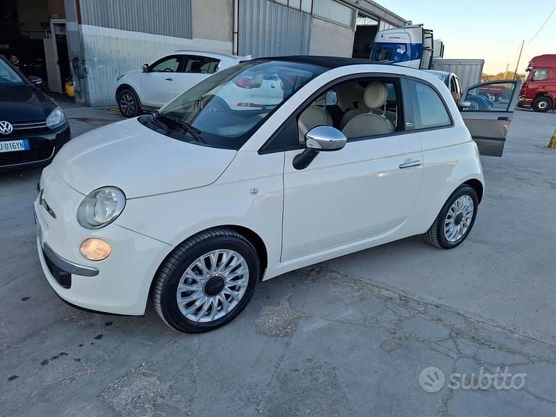 Usata Fiat 500C 69 CV (50 kW) 2012 Bianco Cabrio