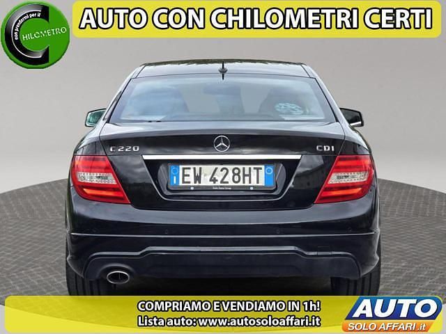 Usata Mercedes C220 Avantgarde 170 CV (125 kW) 2014 Nero Coupé