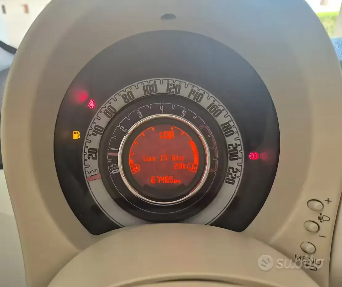 Usata Fiat 500 69 CV (50 kW) 2015 Bianco Berlina