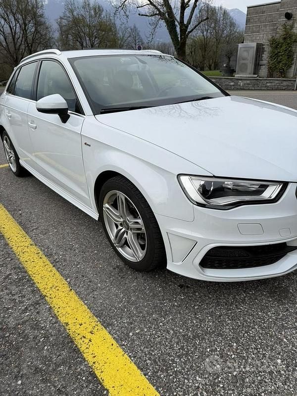 Usata Audi A3 S-Line 184 CV (135 kW) 2014 Bianco Berlina