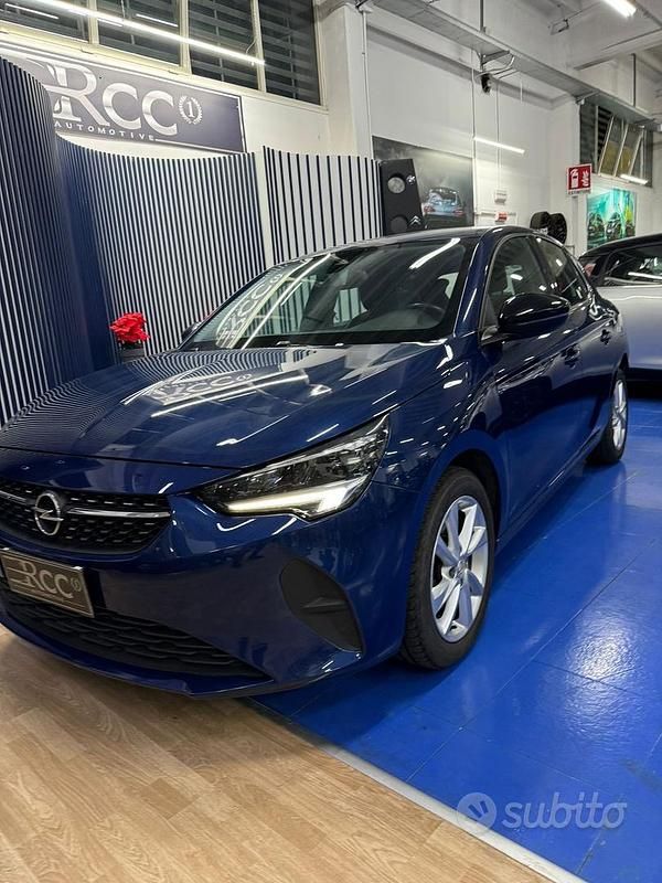 Usata Opel Corsa Elegance 101 CV (74 kW) 2021 Blu Berlina