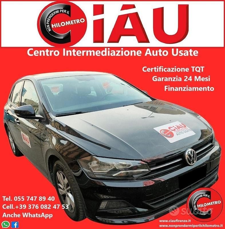 Usata VW Polo Comfortline 90 CV (66 kW) 2018 Nero Utilitaria