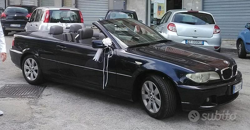 Usata BMW 320 Cabriolet 150 CV (110 kW) 2006 Blu Cabrio