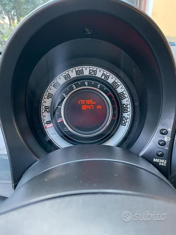 Usata Fiat 500 Lounge 69 CV (50 kW) 2012 Grigio Berlina