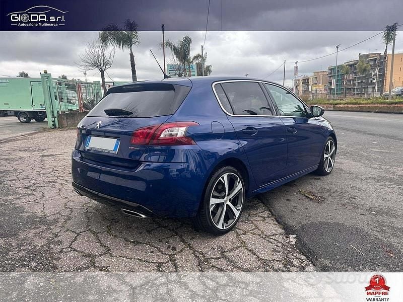 Usata Peugeot 308 GT-line 120 CV (88 kW) 2017 Blu Berlina