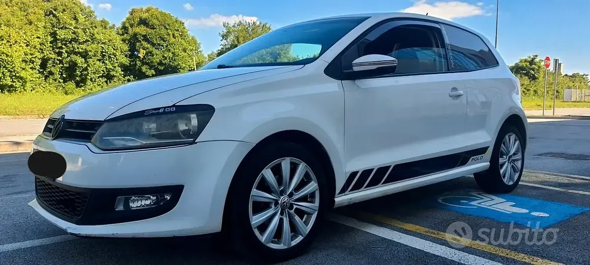 Usata VW Polo 105 CV (77 kW) 2010 Bianco Utilitaria