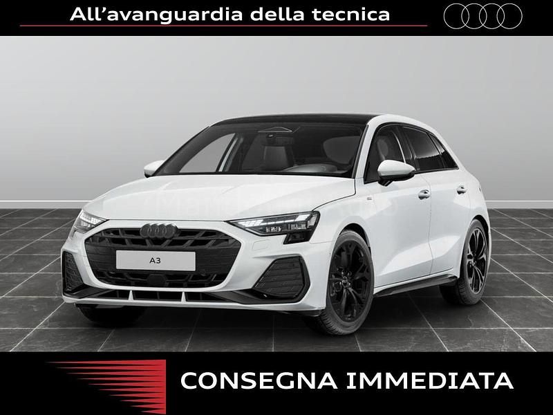 Bianco Nuova 2025 Audi A3 Sportback S-Line Due volumi | 40.901 € (Molto cara) - Immagine 1/4